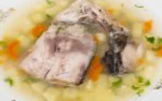 Вкусный суп из морского окуня и тертого картофеля