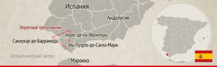 фото испанского хересного треугольника