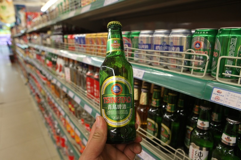марка китайского пива Tsingtao