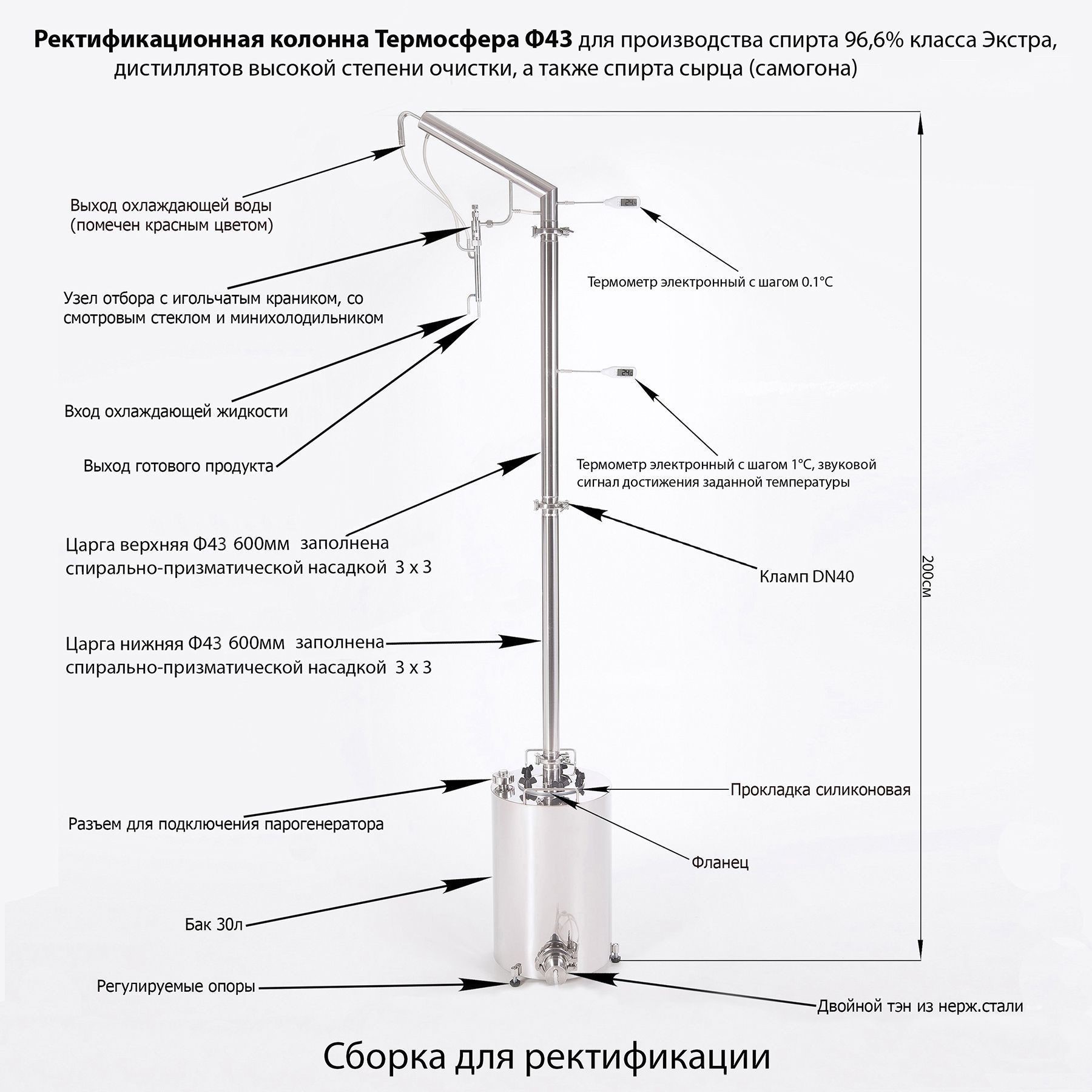 Ректификационная колонна Ф43 фото