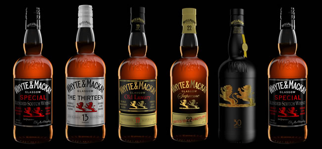 фото ассортимента виски Whyte & Mackay