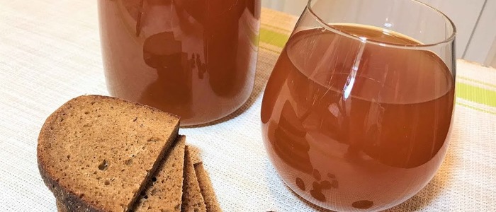 Квас из хлеба без дрожжей