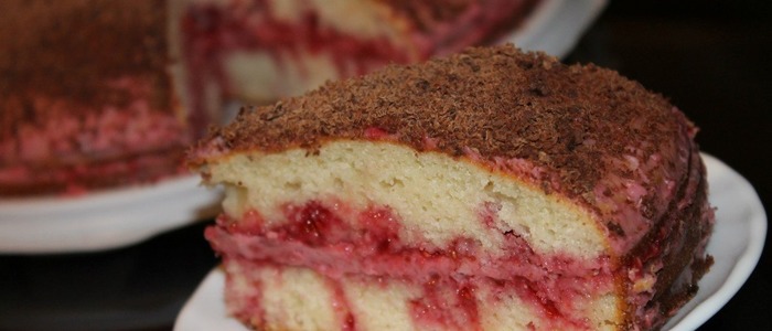 Манник с ягодами в духовке