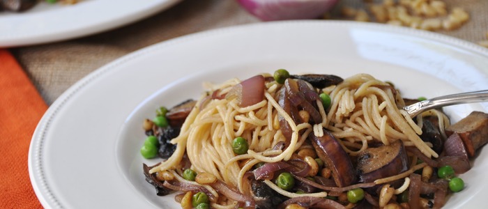 макароны с баклажанами