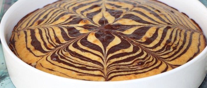Пирог Зебра Пирог Зебра на кефире