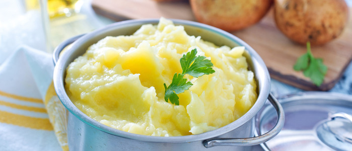 Пюре без молока с яйцом