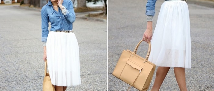 С чем носить юбку-миди С чем носить прямую юбку-миди