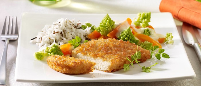Шницель из куриной грудки с сыром