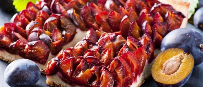 пирог из слив