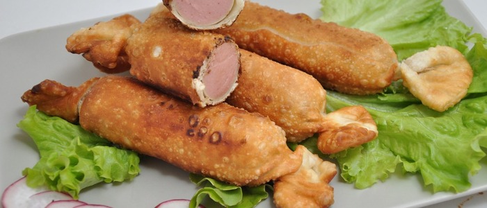 Сосиски в кляре Сосиски в кляре на сковороде