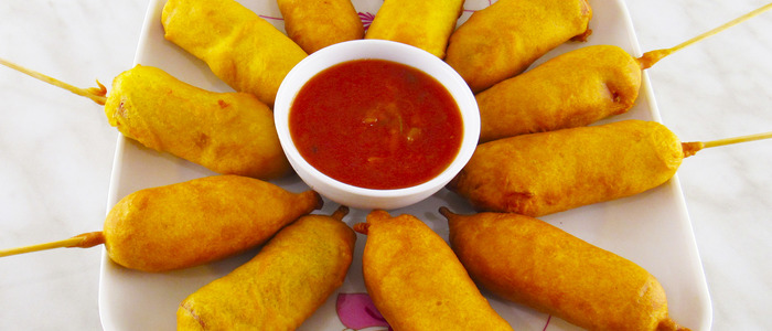 Сосиски в кляре Сосиски в кляре в масле.