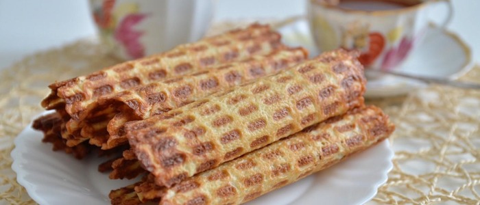 вафельные трубочки в советской электровафельнице