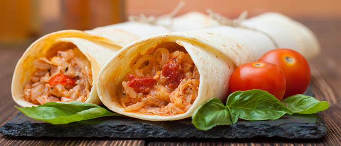 Бурито с говядиной Бурито с фасолью