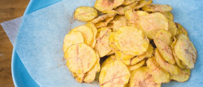 чипсы из картошки в духовке без масла