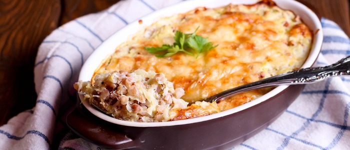 курица с гречкой в рукаве