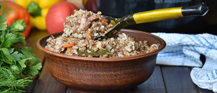 Рецепт гречки с тушенкой в мультиварке