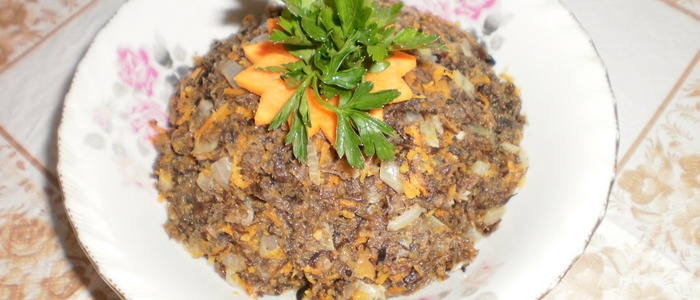 грибная икра на зиму грибная икра из сухих грибов