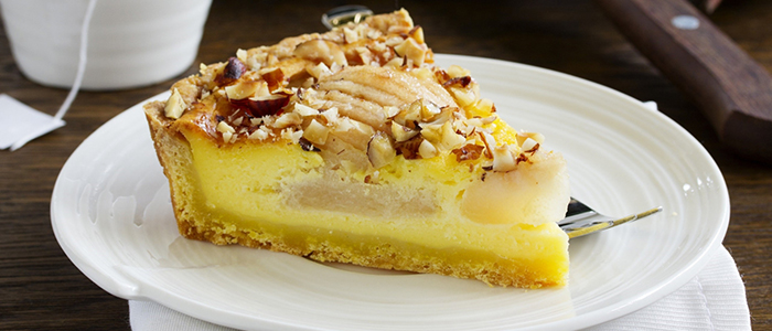 Грушевый пирог с песочным тестом