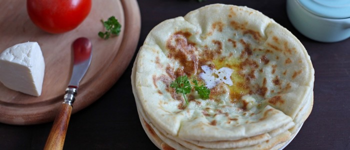 хычины с творогом и картошкой