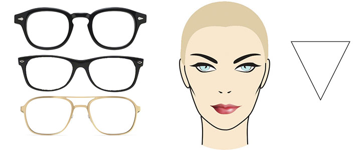 олнцезащитные очки для лица перевернутый треугольник Солнцезащитные очки для сердцевидного лица