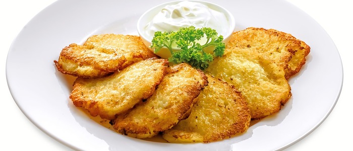 картофельные драники на сковороде