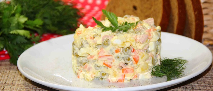 салат Оливье классический салат Оливье