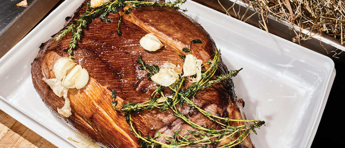 нога косули в духовке