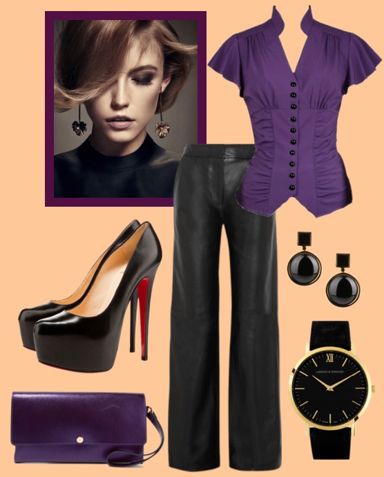 Кожаные штаны женские С чем носить кожаные штаны