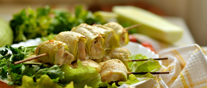 куриная грудка с кабачками и картошкой