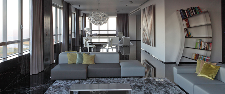 Гостиная в стиле модерн Квартира в стиле модерн