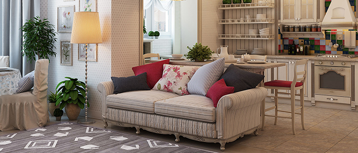 Квартира в стиле прованс Гостиная в стиле прованс