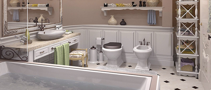 Ванна в стиле прованс Ванная в стиле прованс