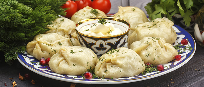 Манты с тыквой и картошкой Манты с тыквой