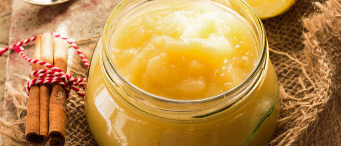 неженка из яблок и сгущенки