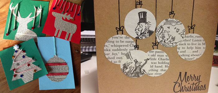 Открытка на Новый год своими руками Открытка на Новый год своими руками из газеты