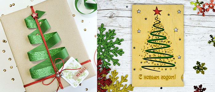 Оригинальная открытка на Новый год своими руками Простая открытка на Новый год своими руками