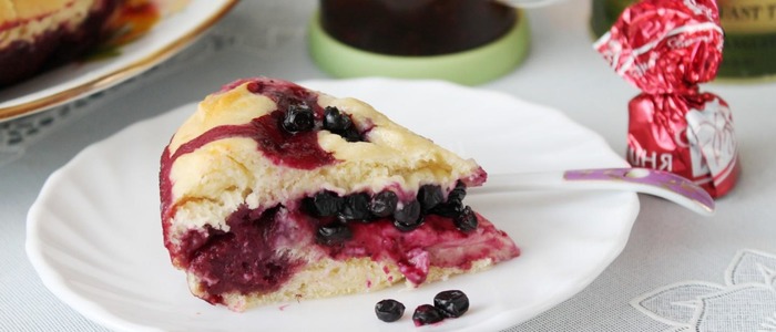 пирог с черникой в духовке