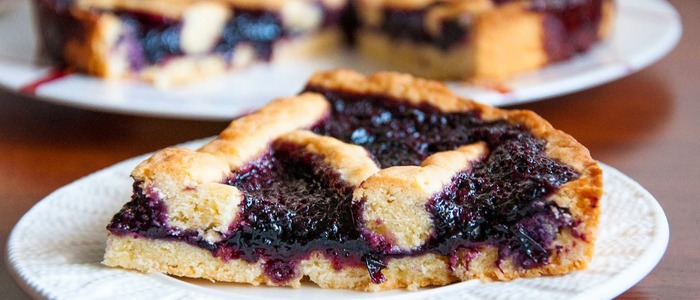 финский пирог с черникой