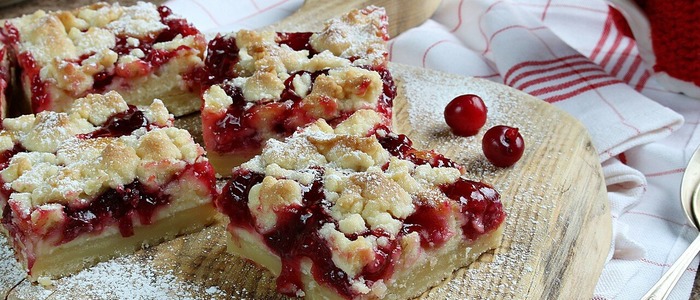 пирог с замороженной клюквой