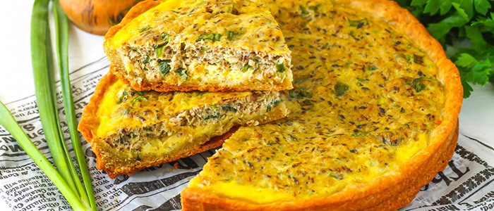 Пирог с рыбой Открытый пирог с рыбой