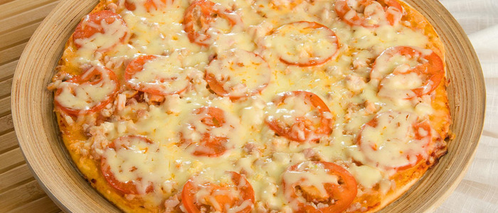 пицца на кефире без дрожжей