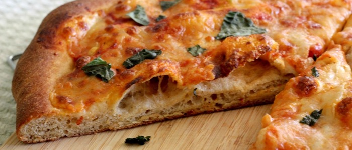 пицца на кефире на сковороде