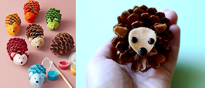 Ежик из шишек своими руками Поделки из шишек своими руками