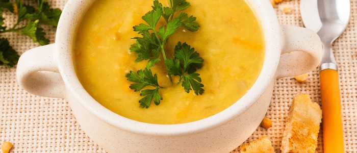 классический постный гороховый суп