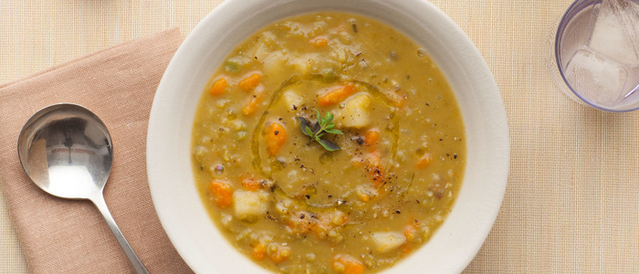 классический постный гороховый суп