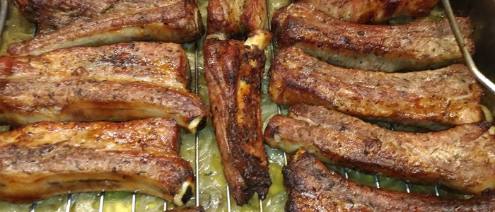 Свиные ребрышки в духовке простой рецепт свиных ребрышек в духовке