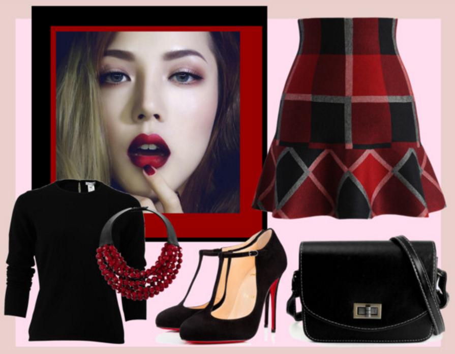 Юбка годе в клетку С чем носить годе