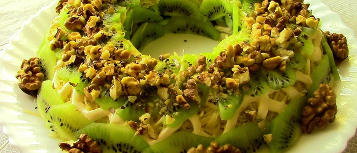 салат “Малахитовый браслет” салат “Малахитовый браслет” с киви