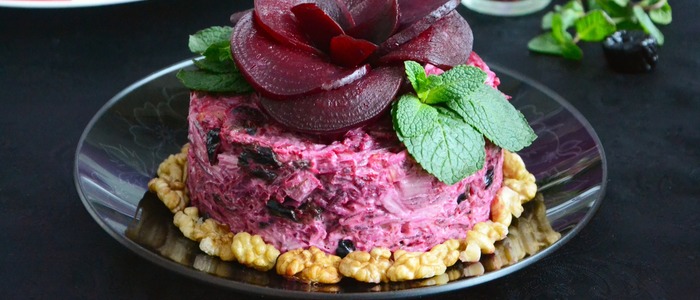 салат из свеклы с черносливом салат из свеклы с черносливом и говядиной