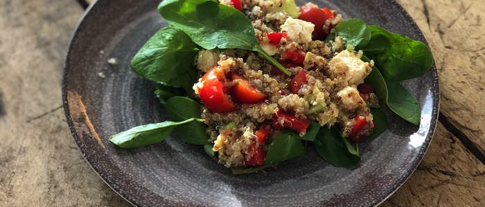 салат с киноа и тыквой